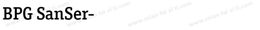BPG SanSer字体转换